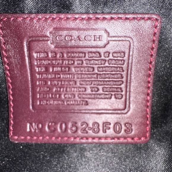 Coach Vintage Tweed Velvet and Leather Hand Bag - Picture 11 of 11